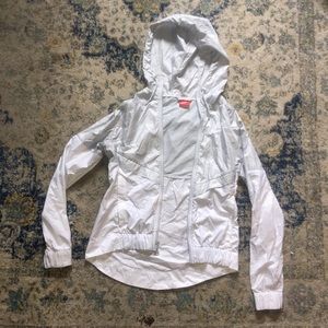 Nike white windbreaker